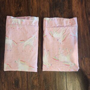 Pottery Barn Kids Set Of 2 Pillowcase – Pink Unicorn/Pony Design (20*26 in)